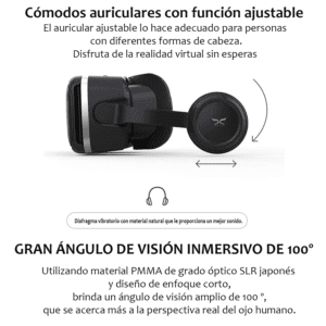 Shinecon Auriculares comodos con sus funciones ajustables